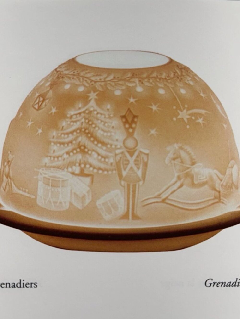 Votivelight Grenadiers by Bernardaud Limoges Fairy Light